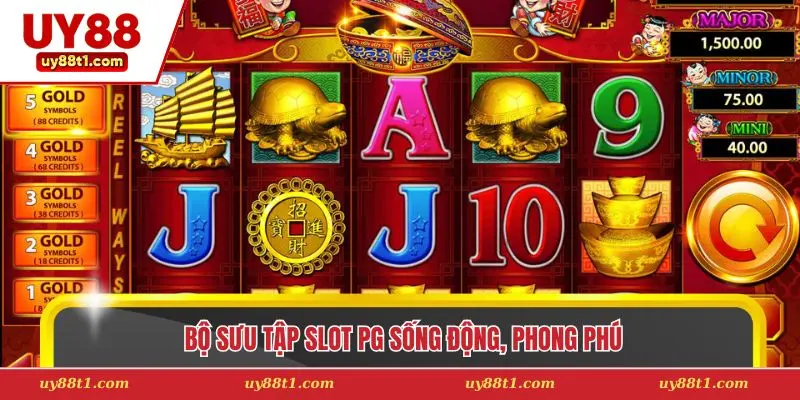 Bộ sưu tập slot PG sống động, phong phú