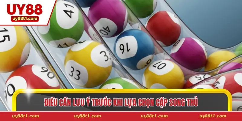 Điều cần lưu ý trước khi lựa chọn cặp song thủ