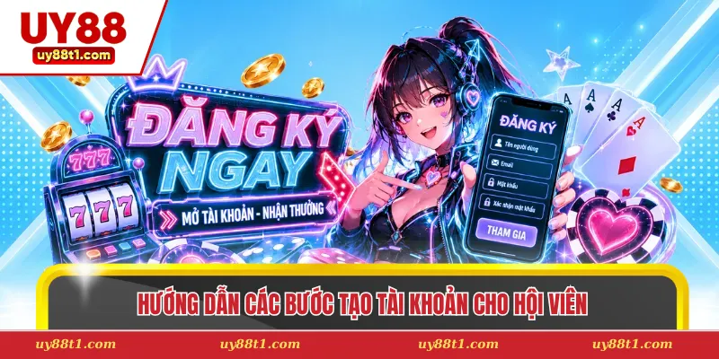 Hướng dẫn các bước tạo tài khoản cho hội viên