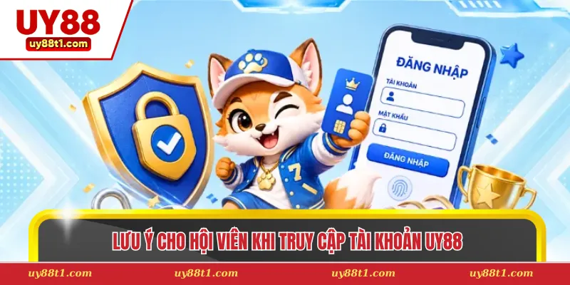 Lưu ý cho hội viên khi truy cập tài khoản Uy88