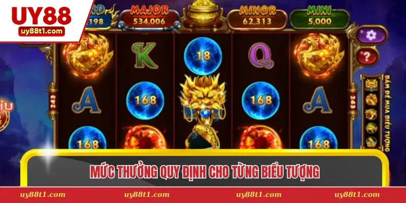 Mức thưởng quy định cho từng biểu tượng