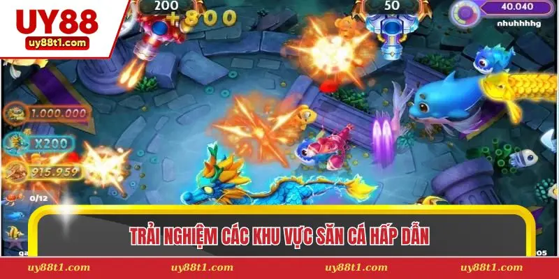 Trải nghiệm các khu vực săn cá hấp dẫn 